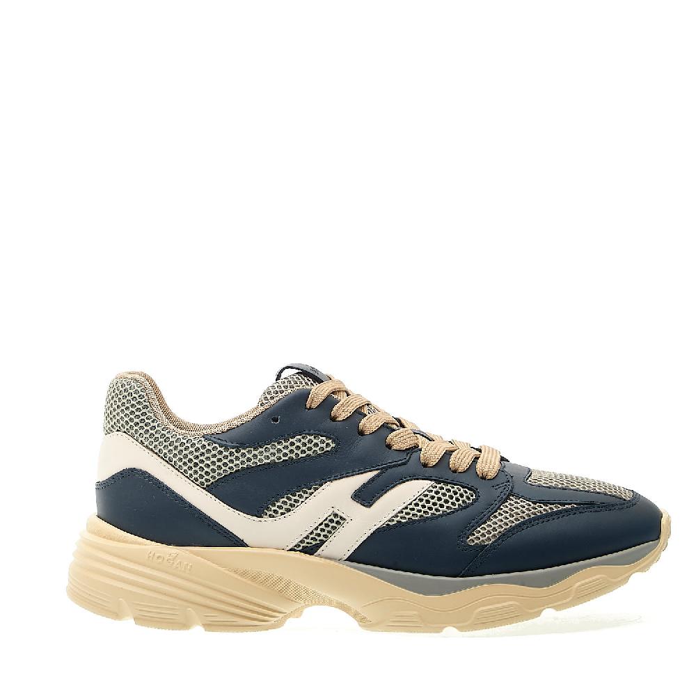 Sorelle Perego sneakers H665 in pelle blu rete beige Qualità