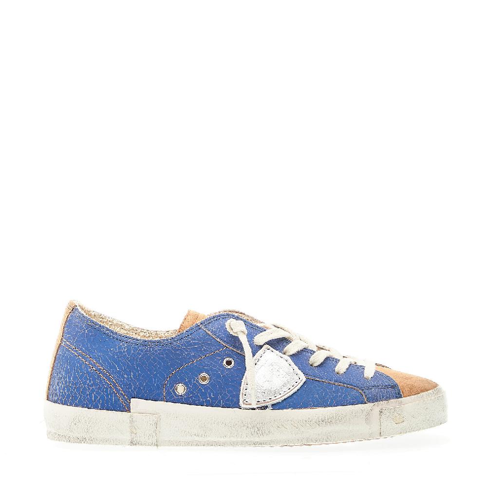 Sorelle Perego Paris sfoderata craclè bluette