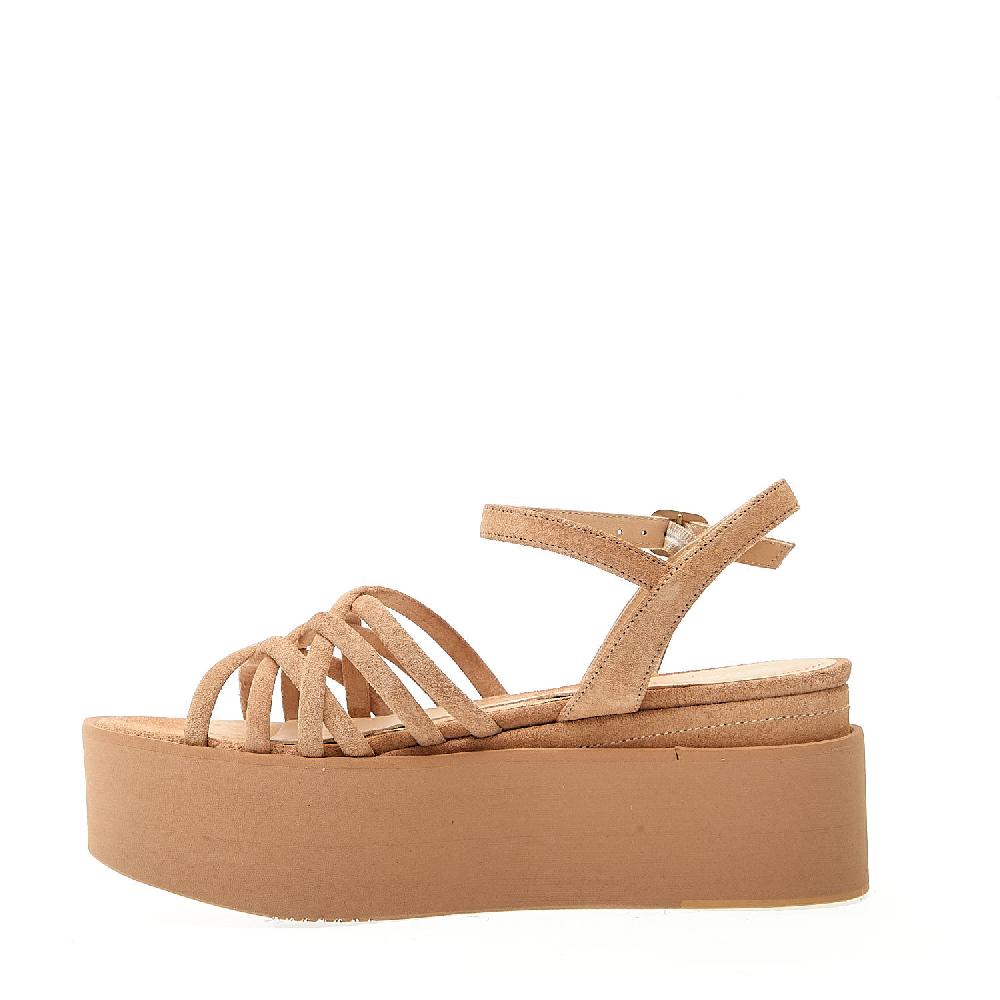 Sorelle Perego sandalo zeppa extralight camoscio deserto Hotsell