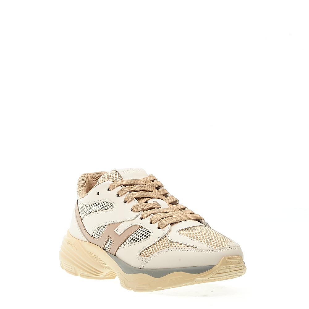 Sorelle Perego running H665 pelle tortora e rete Saldi Di Fabbrica