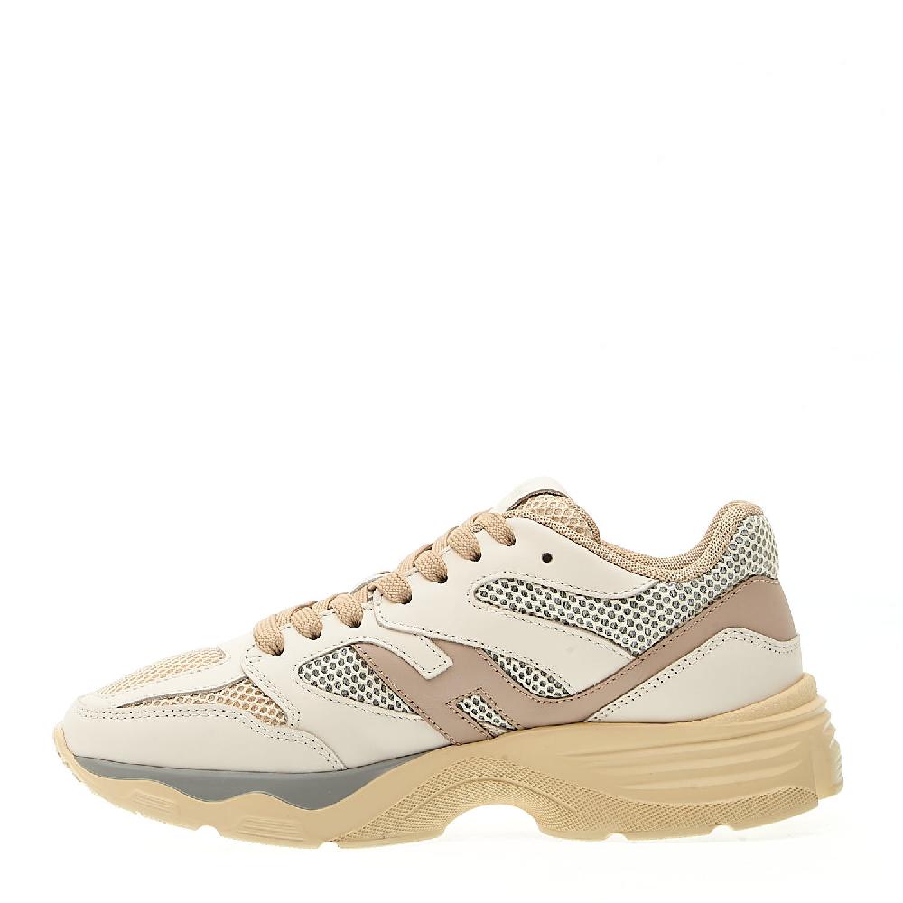 Sorelle Perego running H665 pelle tortora e rete Saldi Di Fabbrica