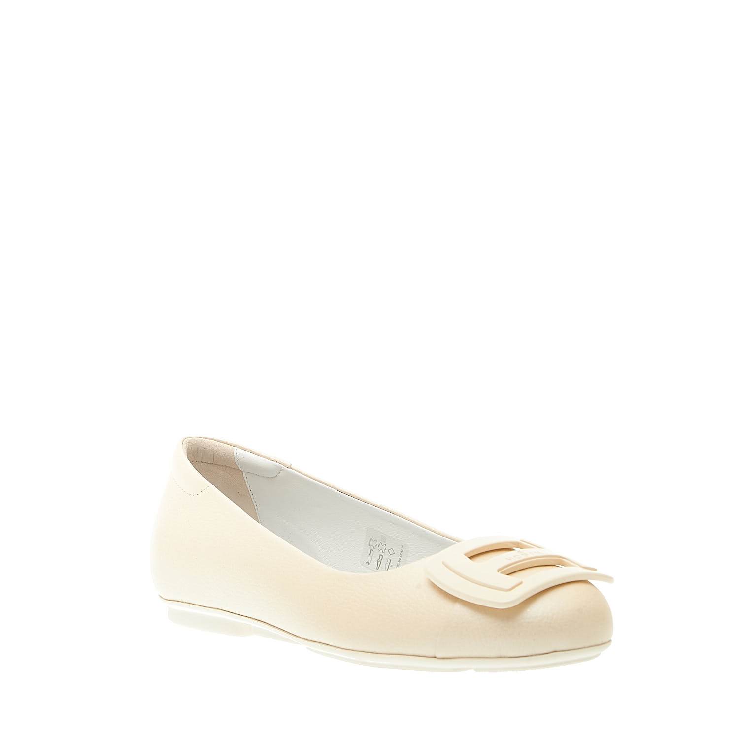 Sorelle Perego ballerina pelle panna Negozio online di fabbrica