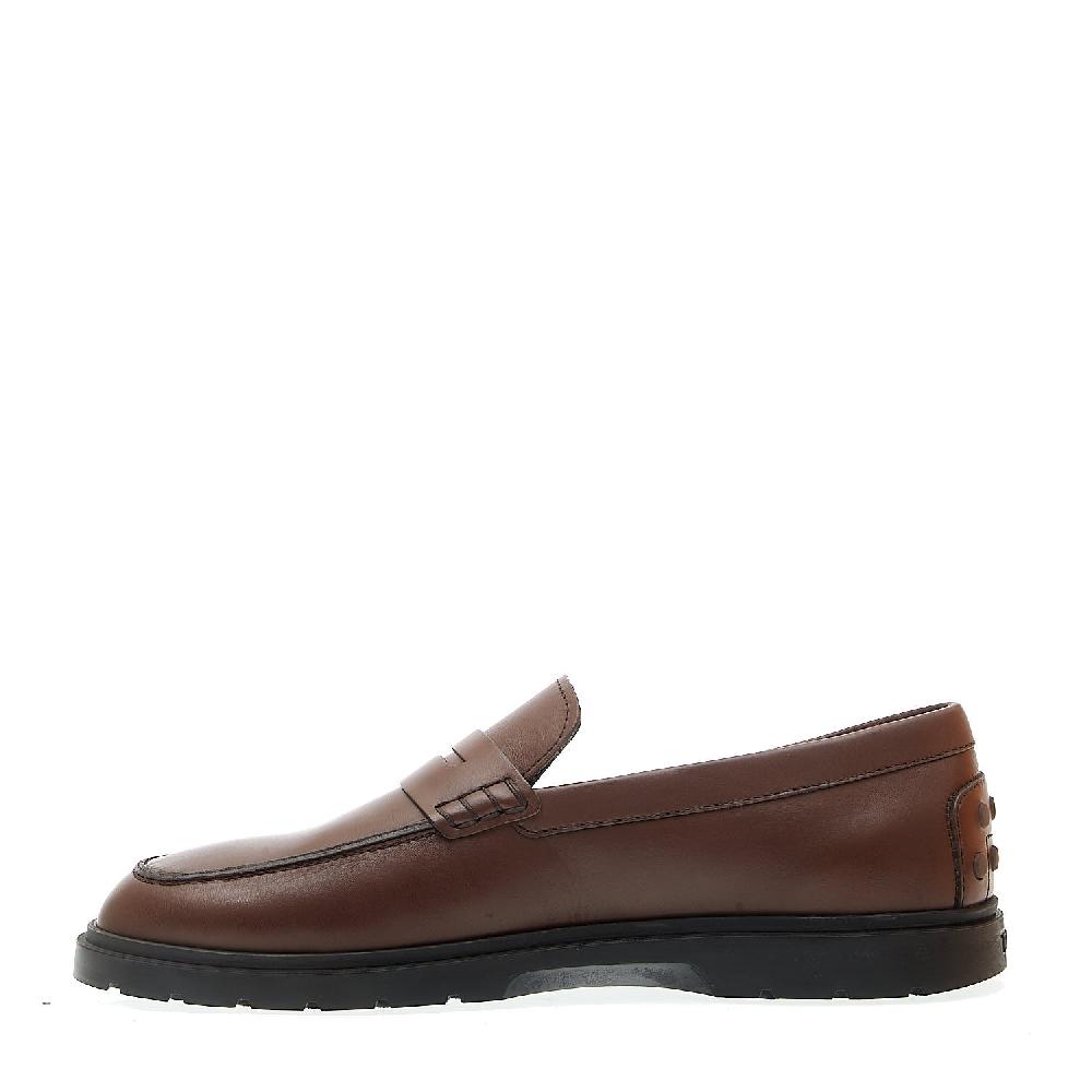Sorelle Perego mocassino in pelle marrone fondo in gomma marrone Shopping online