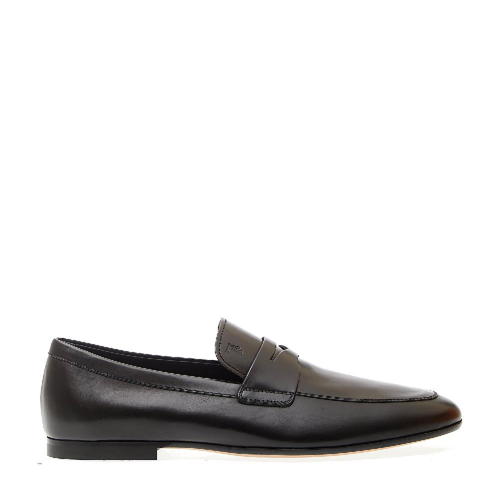 Sorelle Perego mocassino fondo cuoio in pelle nero Offerta esclusiva