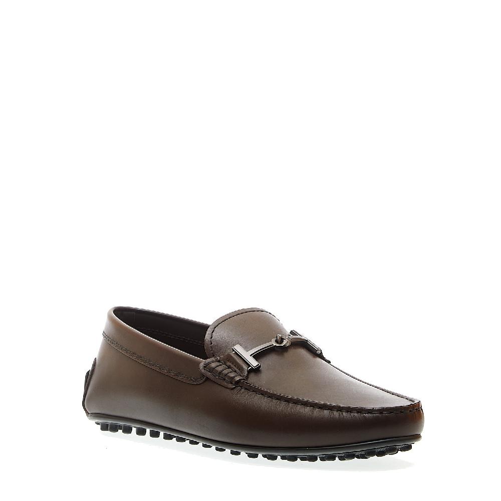Sorelle Perego city gommino in pelle marrone fibbia Offerta natalizia