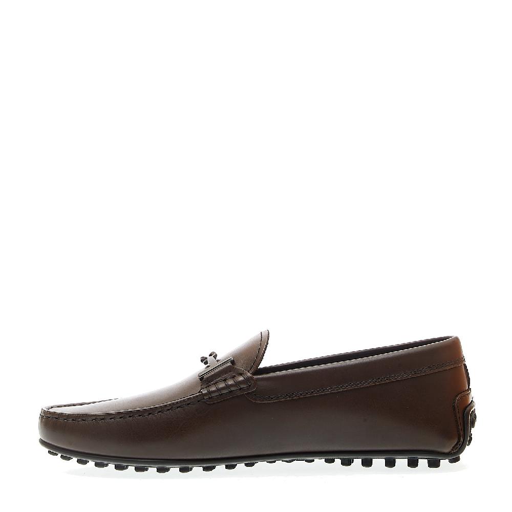 Sorelle Perego city gommino in pelle marrone fibbia Offerta natalizia