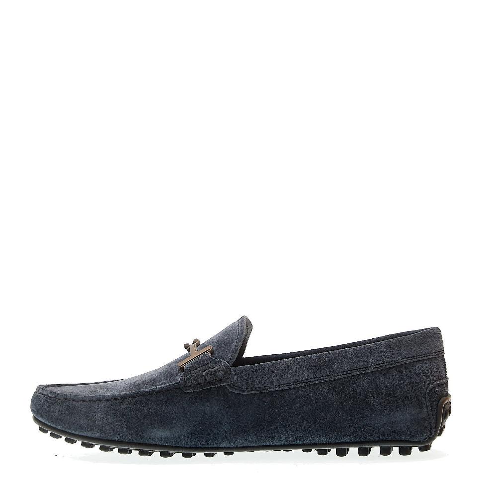 Sorelle Perego city gommino in camoscio blu fibbia Offerta Pasqua