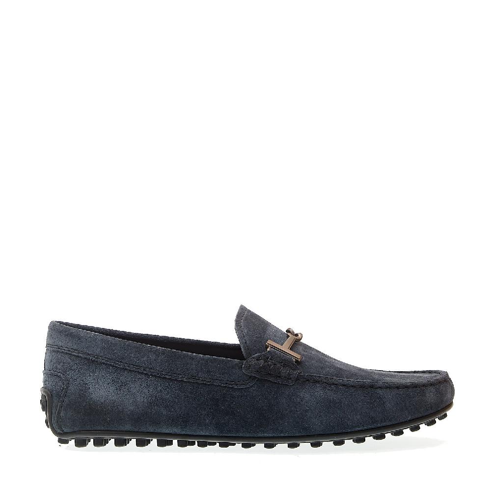 Sorelle Perego city gommino in camoscio blu fibbia Offerta Pasqua