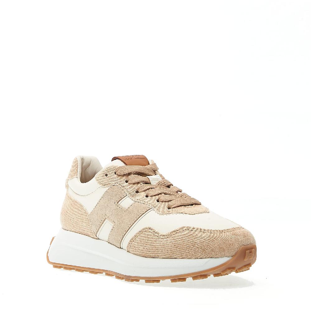 Sorelle Perego running H641 tessuto beige e pelle Offerta San Valentino