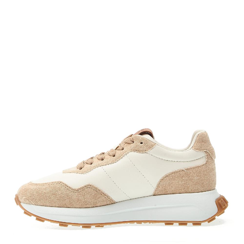 Sorelle Perego running H641 tessuto beige e pelle Offerta San Valentino