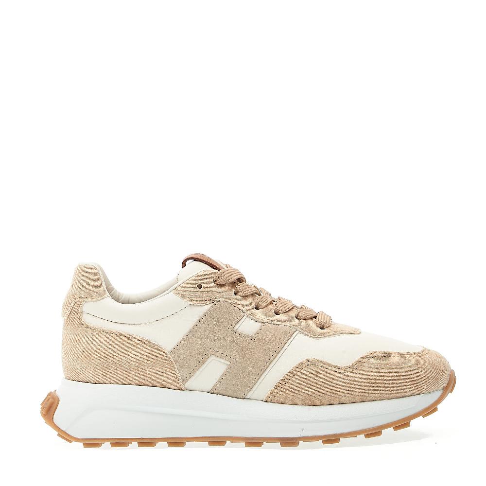 Sorelle Perego running H641 tessuto beige e pelle Offerta San Valentino