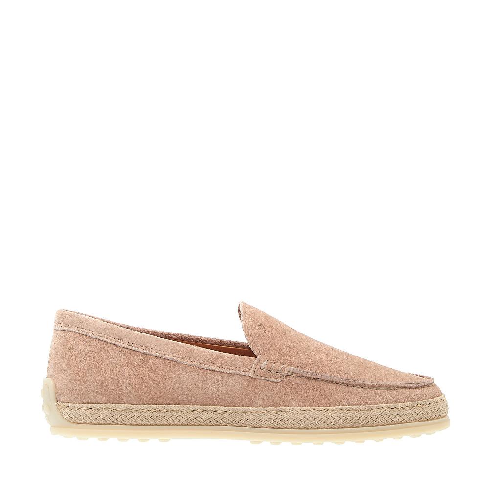 Sorelle Perego pantofola in camoscio rosa con corda Smaltimento dello stoccaggio
