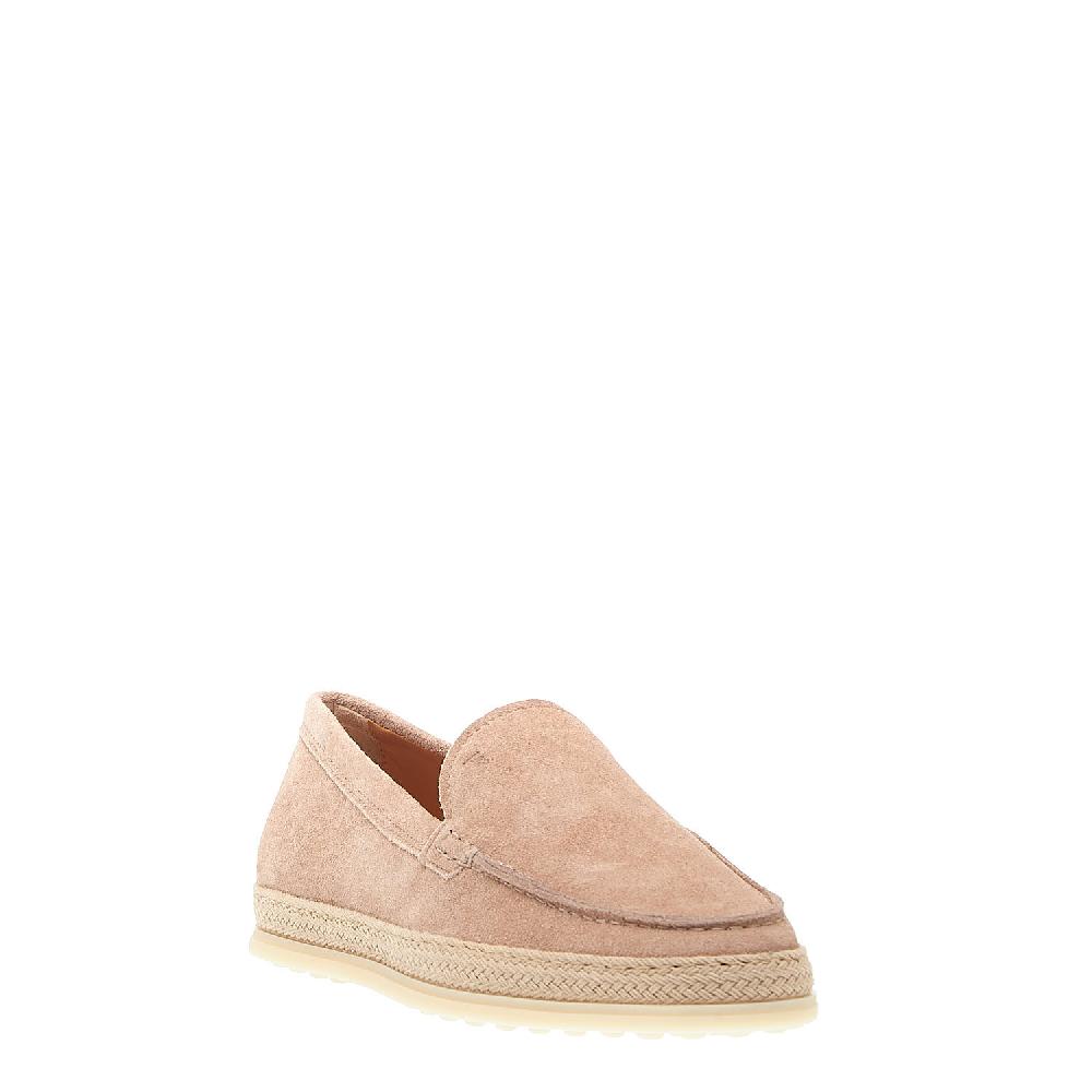 Sorelle Perego pantofola in camoscio rosa con corda Smaltimento dello stoccaggio