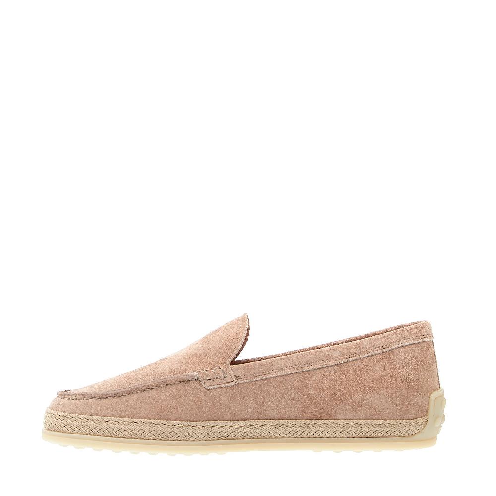Sorelle Perego pantofola in camoscio rosa con corda Smaltimento dello stoccaggio