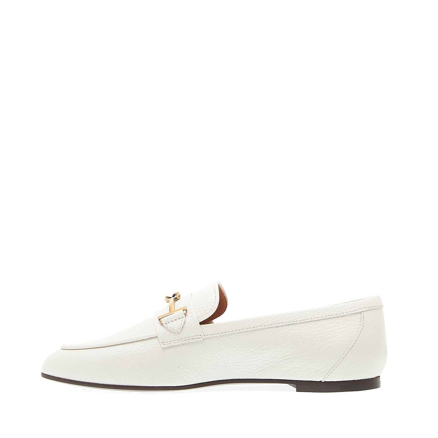 Sorelle Perego mocassino in pelle bianco morsetto Online Outlet