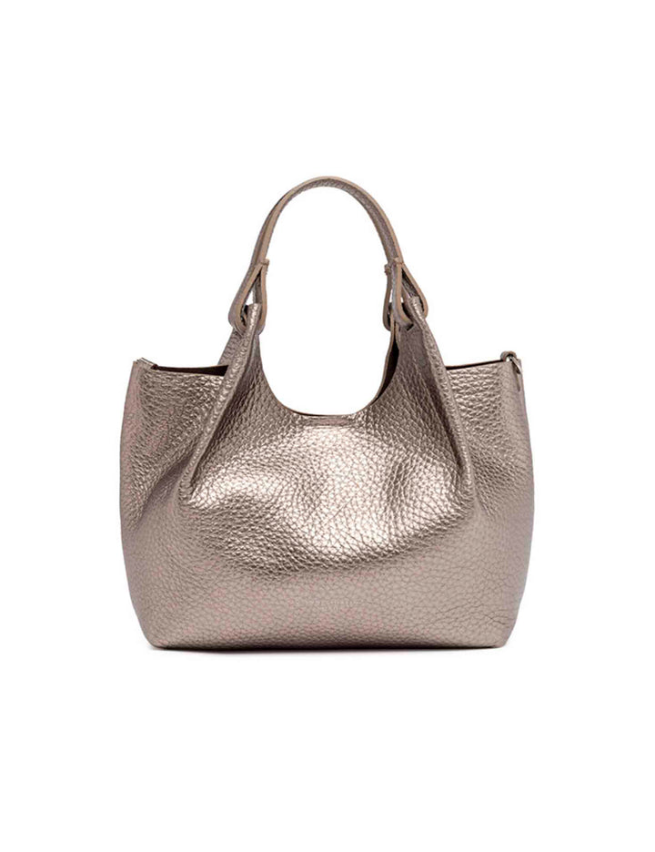 Spatarella Borsa donna mini Dua in pelle argento Hotsell