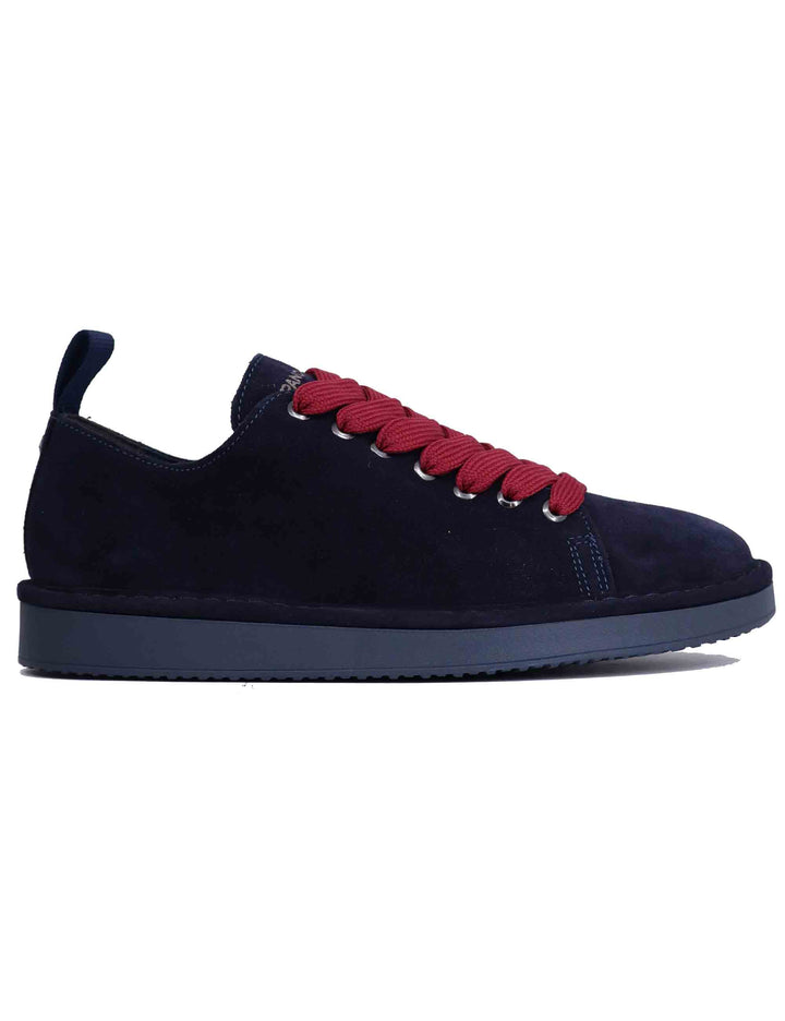 Spatarella Sneakers uomo in camoscio blu Vendita Calda