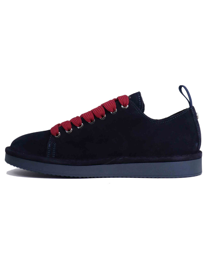 Spatarella Sneakers uomo in camoscio blu Vendita Calda