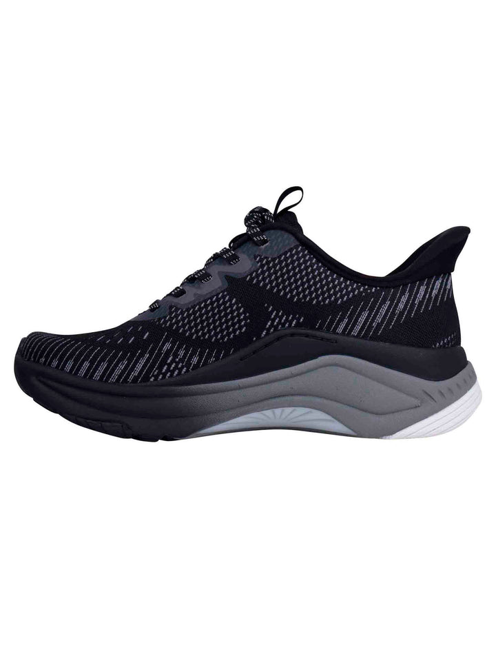 Spatarella Sneakers donna Mesh in tela nera Saldi Di Fabbrica