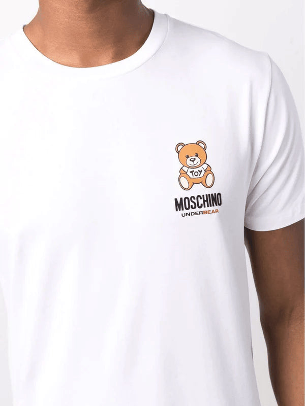 Spatarella T-shirt uomo in cotone bianco