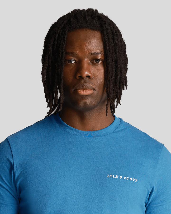 Spatarella T-shirt uomo in jersey azzurro