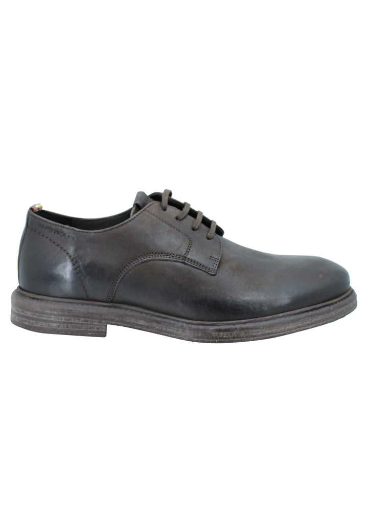 Spatarella Stringata uomo in pelle marrone suola in gomma e sottopiede memory foam