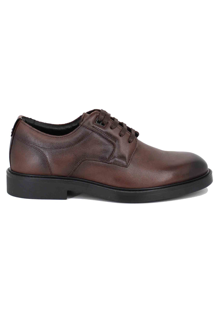 Spatarella Stringate uomo in pelle marrone Vendita