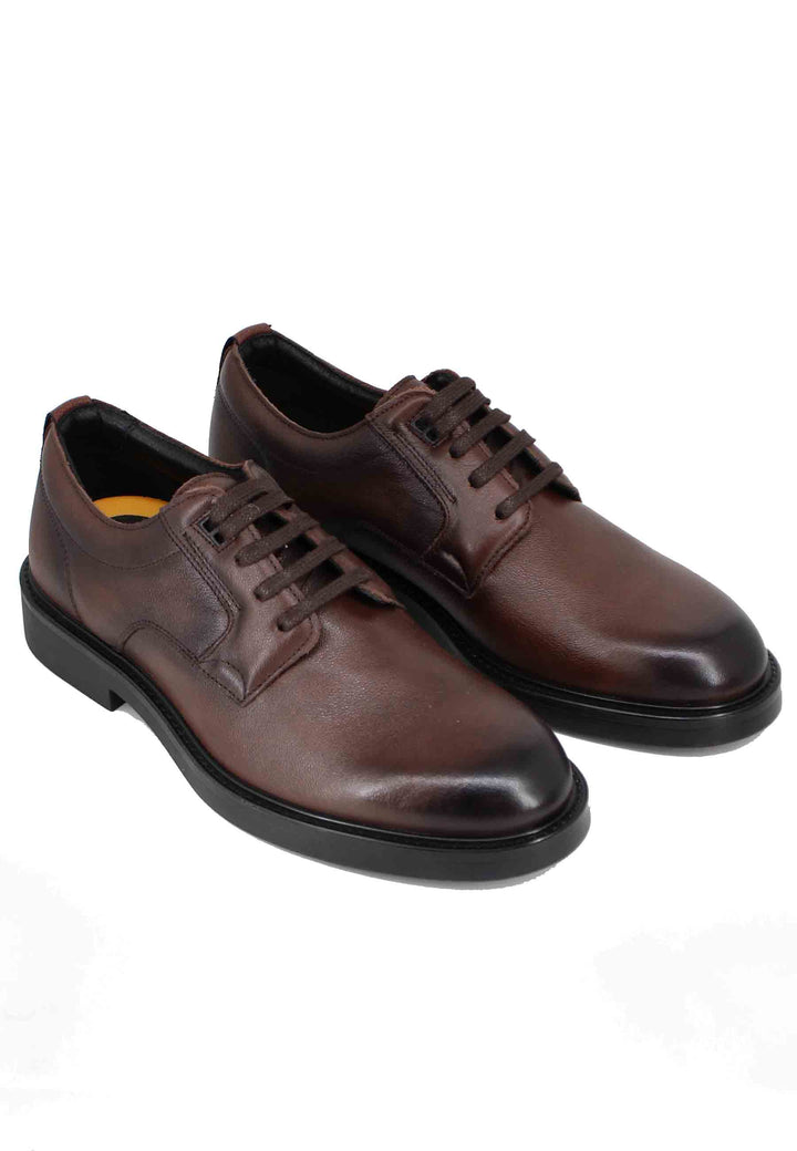 Spatarella Stringate uomo in pelle marrone Vendita