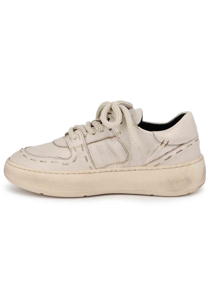 Spatarella Sneakers donna in pelle off white Offerte esclusive