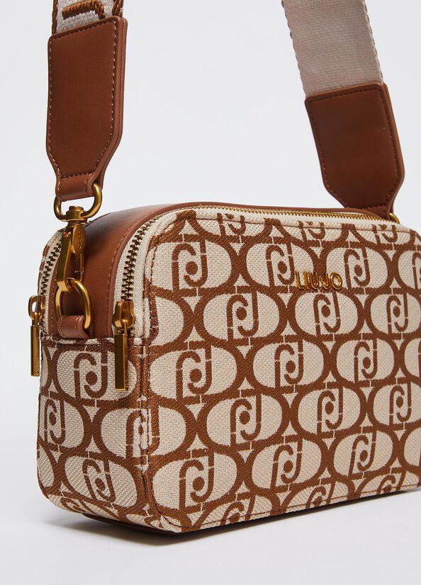 Spatarella Borse donna a tracolla in tessuto beige e marrone Comprane uno, ottenene uno gratis