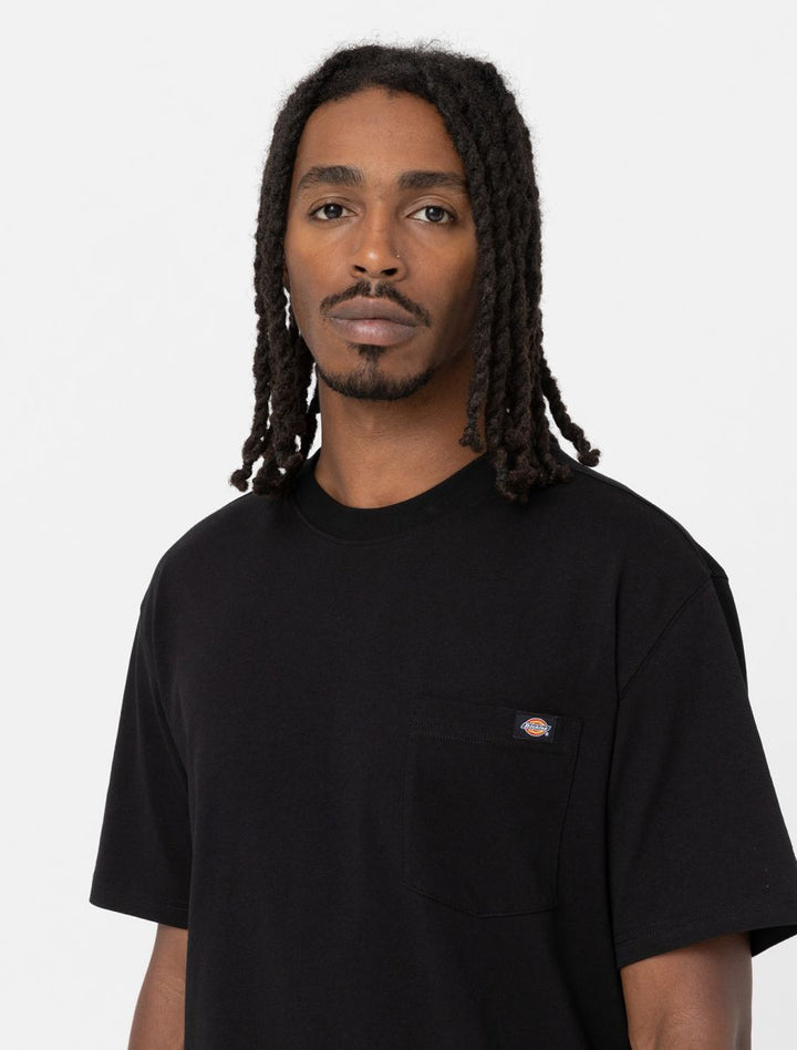 Spatarella T-shirt uomo Luray in cotone nero dk0a4yfc-blk Qualità Garantita