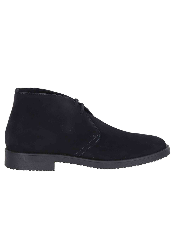 Spatarella Polacchine uomo in camoscio blu con suola in para Offerta