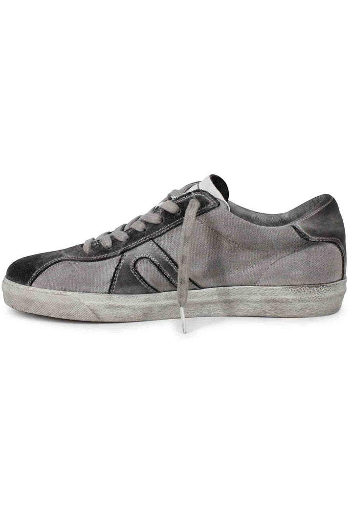 Spatarella Sneakers uomo in canvas vintage grigio Negozio