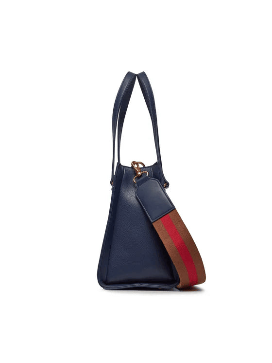 Spatarella Borse donna a spalla in similpelle blu navy Italy