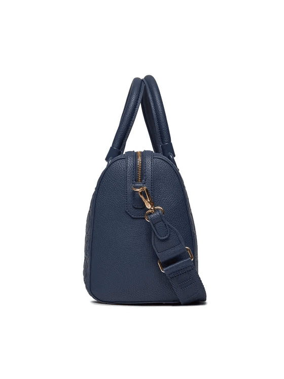 Spatarella Borse donna a mano in similpelle blu navy Fino Al -60%