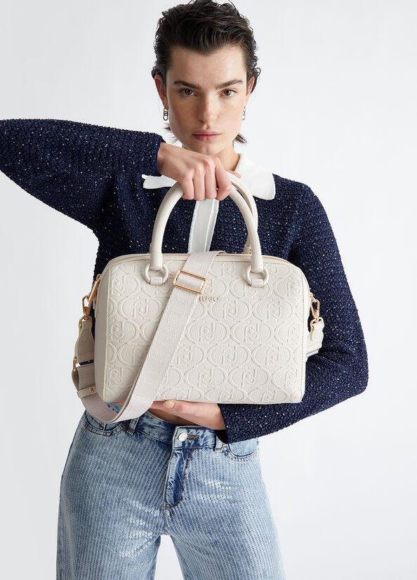 Spatarella Borse donna a mano in similpelle bianca Shopping Online