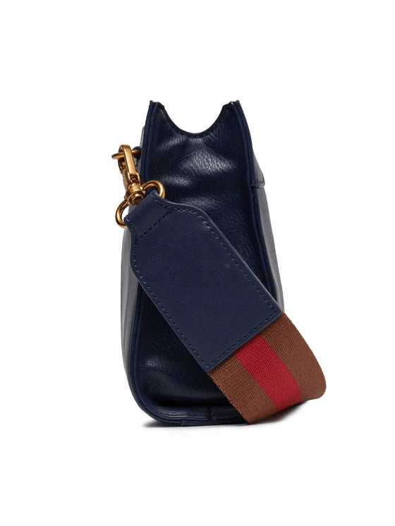 Spatarella Borse donna a tracolla in similpelle blu navy Affare Del Giorno