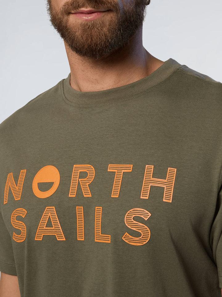 Spatarella T-shirt uomo in cotone verde 692973-0441 Enormi sconti