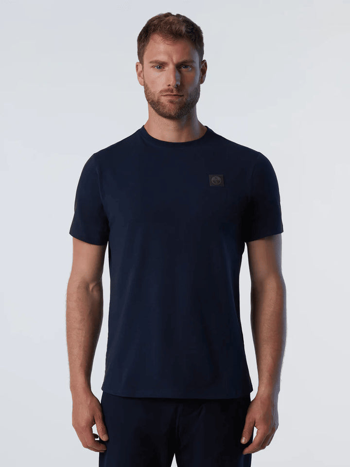 Spatarella T-shirt uomo in cotone blu 692981-0802 50% di sconto con spedizione gratuita