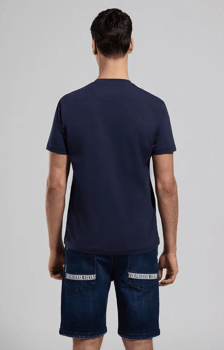 Spatarella T-shirt uomo girocollo in jersey blu bmt0202-7000 Sconti questo mese