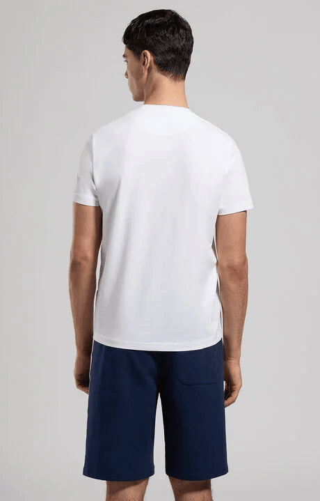 Spatarella T-shirt uomo girocollo in jersey bianco bmt0159-1000 Promozione