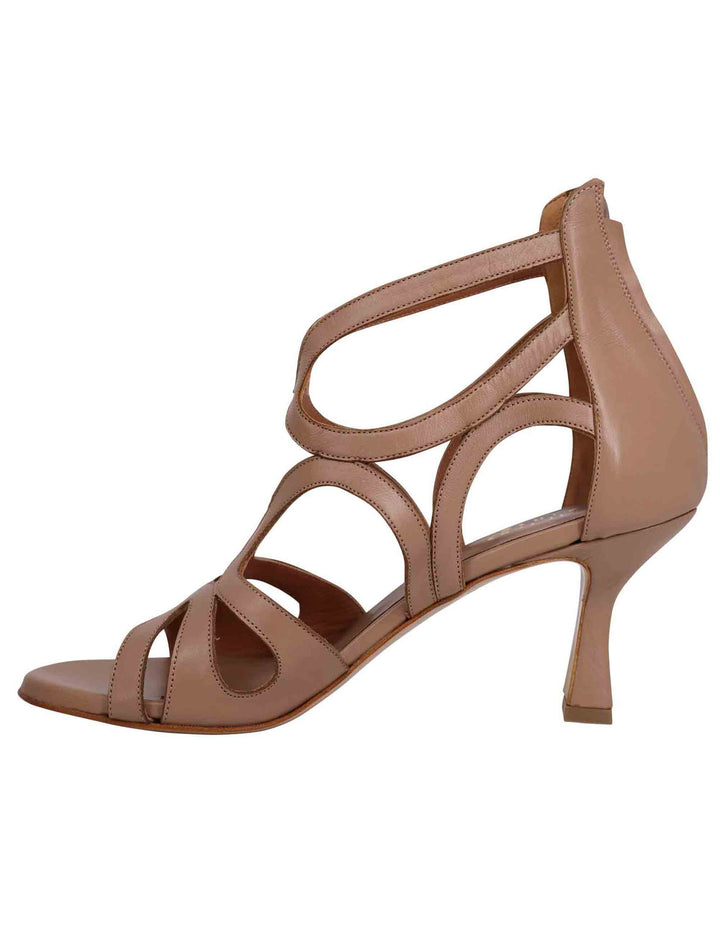 Spatarella Sandali donna in pelle naturale con tallone chiuso e punta tonda Affare Del Giorno