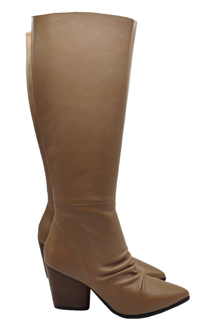 Spatarella Calzature Donna Stivali In Pelle Nude Con Tacco Messicano Vendite Flash