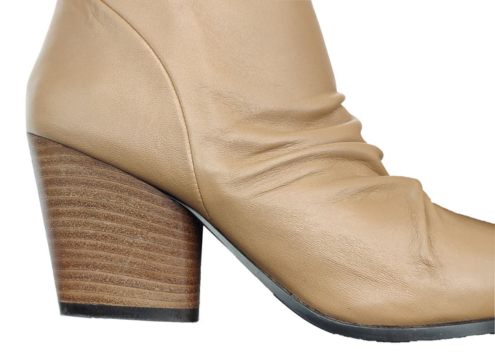 Spatarella Calzature Donna Stivali In Pelle Nude Con Tacco Messicano Vendite Flash