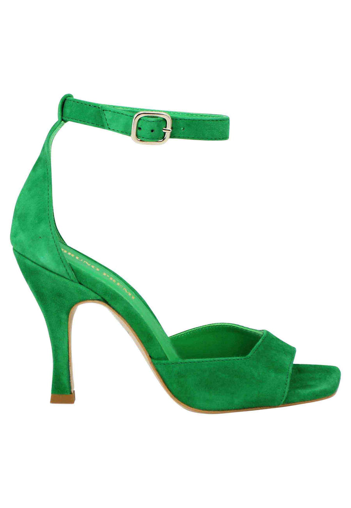 Spatarella Sandali donna Soly Lea in camoscio verde con cinturino alla caviglia Fornitura limitata