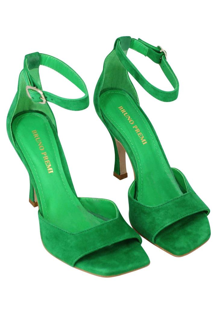 Spatarella Sandali donna Soly Lea in camoscio verde con cinturino alla caviglia Fornitura limitata