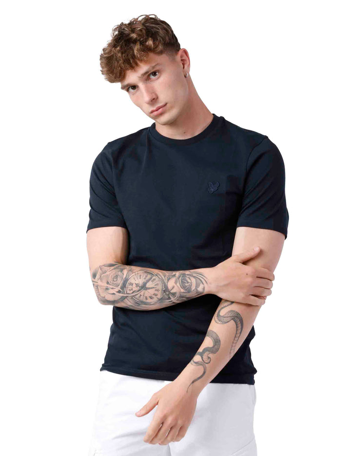 Spatarella T-shirt uomo in cotone blu Offerta natalizia