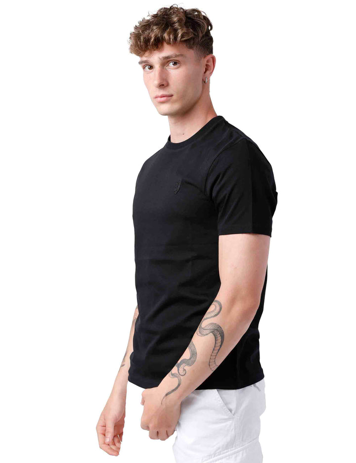 Spatarella T-shirt uomo in cotone nero Offerta per la Festa della Mamma