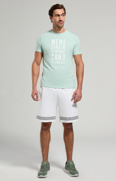 Spatarella Bermuda uomo in felpa stretch bianco bmf0119-1000 Bestseller
