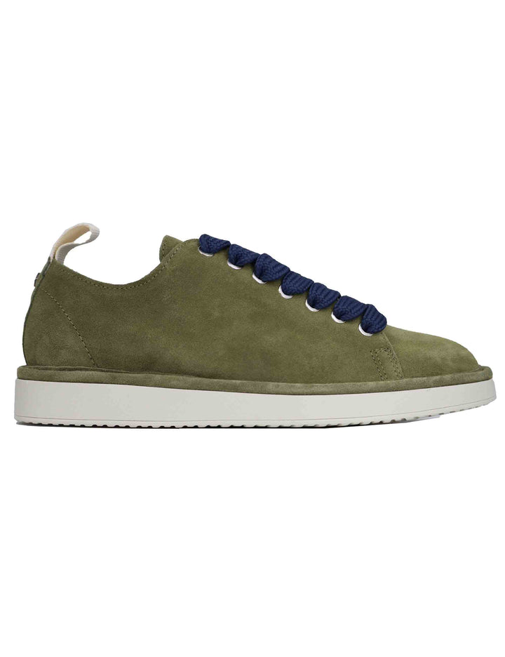 Spatarella Sneakers uomo in camoscio verde Offerte stagionali